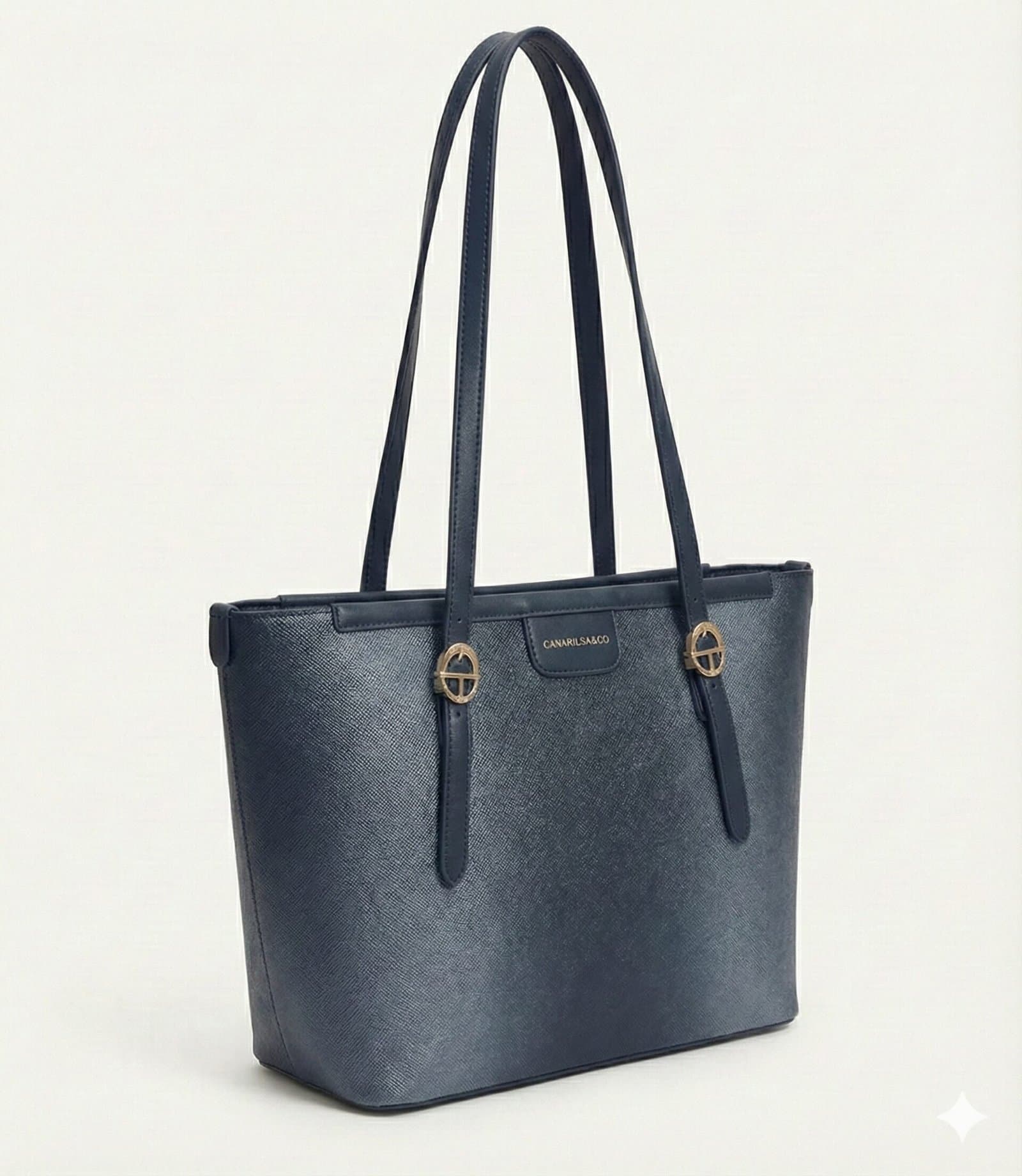 The Metallic Gradient Tote – Navy Blue — image 2