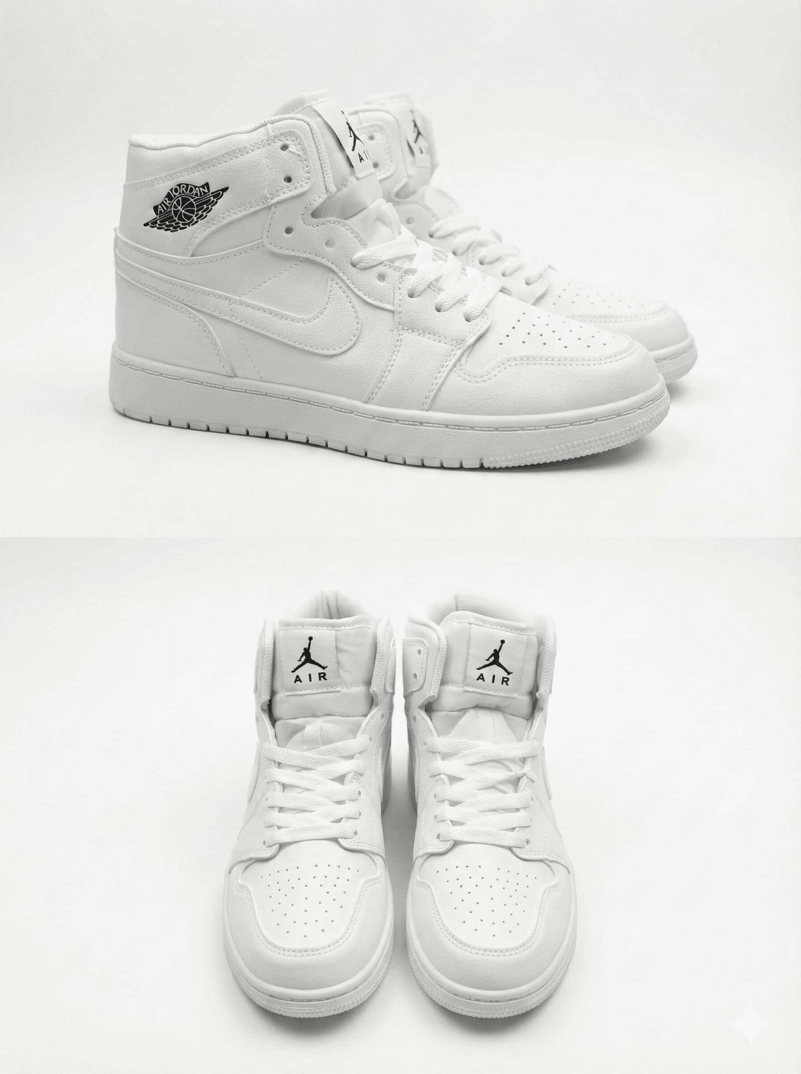Triple White High-Top Sneakers — image 2