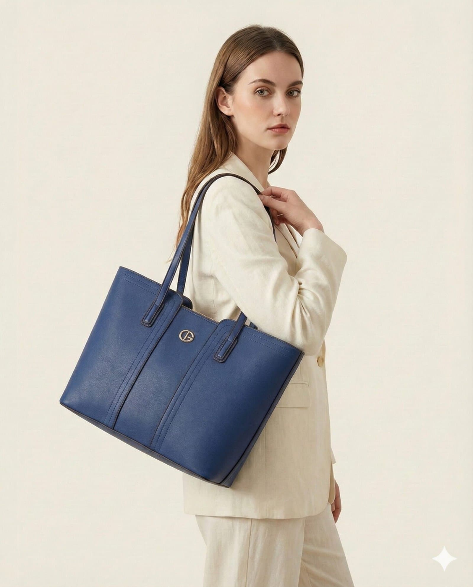 The Essential Structured Tote – Royal Blue — image 2