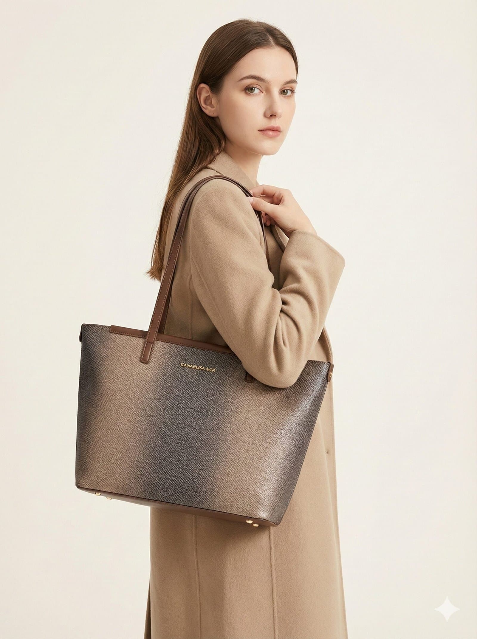 The Metallic Ombré Shopper – Bronze Gradient — image 2