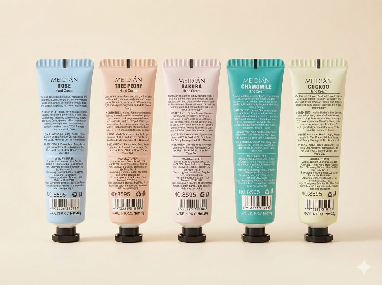 MEIDIÁN Flower Fragrance Hand Cream Combo Set Of (5) — image 3
