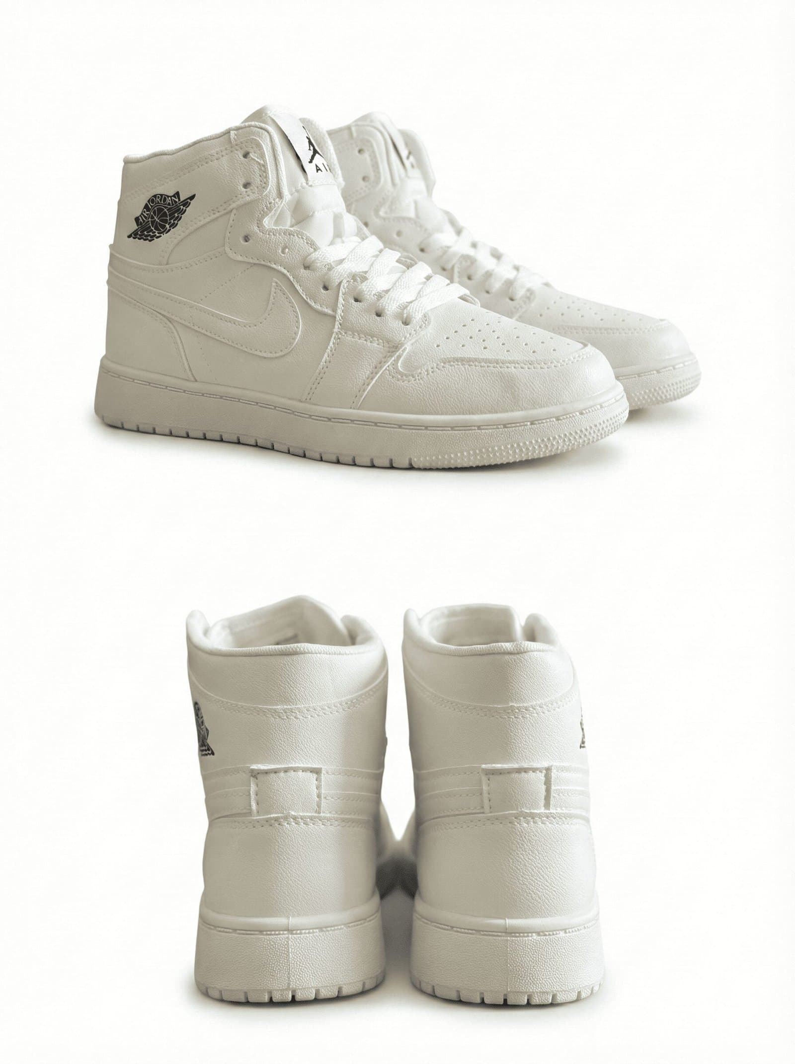 Triple White High-Top Sneakers — image 4