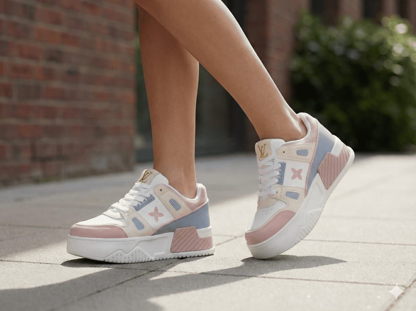 Pastel Block Lux Platform Sneakers — image 4