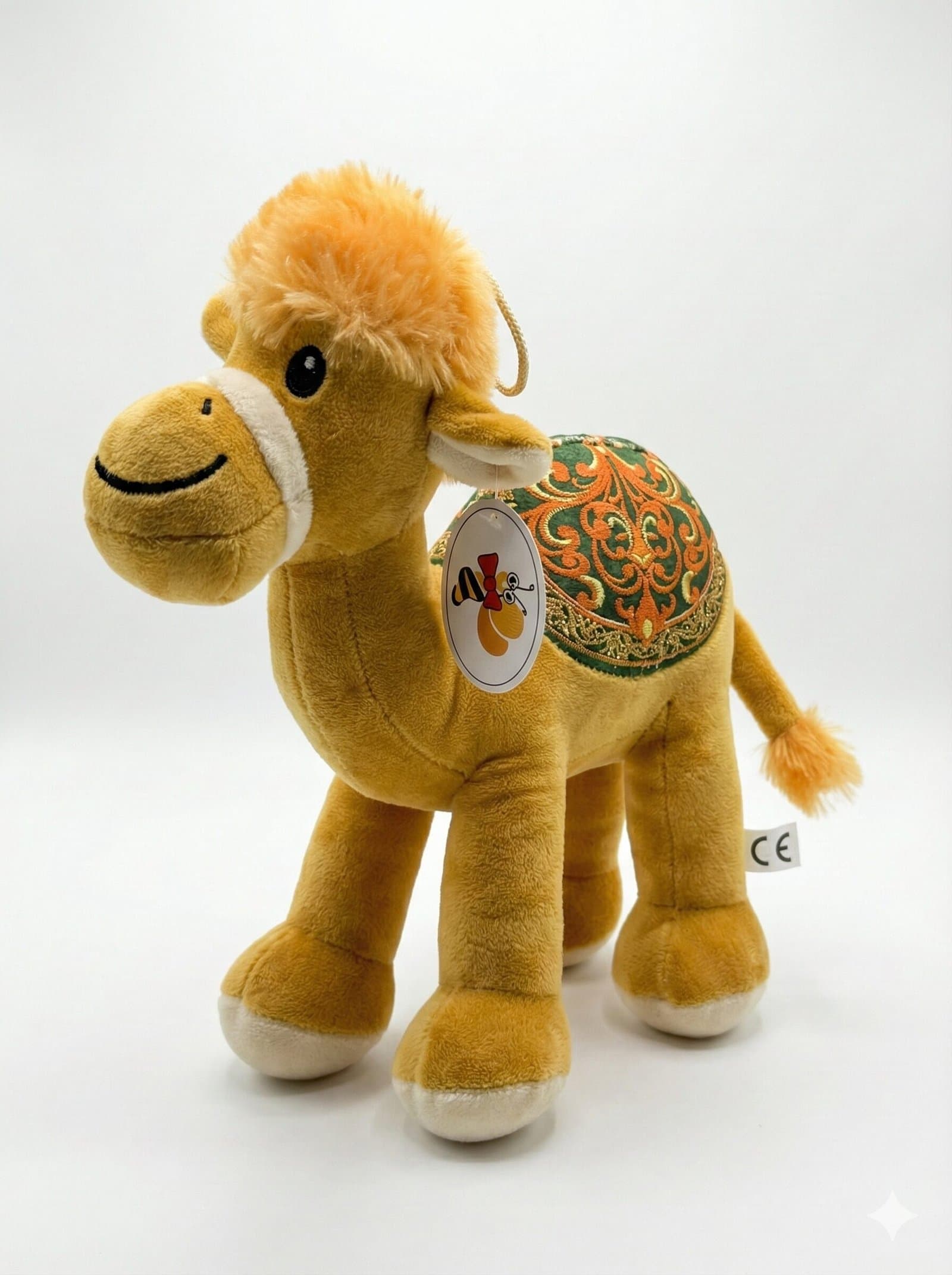 "Honey" Dubai Edition – Golden Plush Camel with Ornate Saddle — image 1