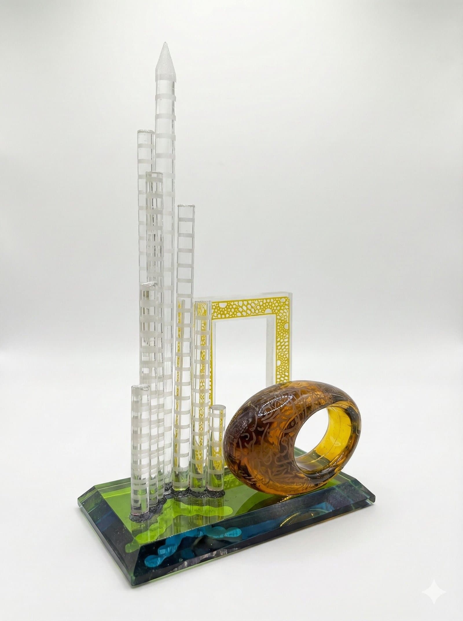 Icons of Dubai: Modern Architectural Acrylic Souvenir (Burj Khalifa, Frame & Museum of the Future) — image 2