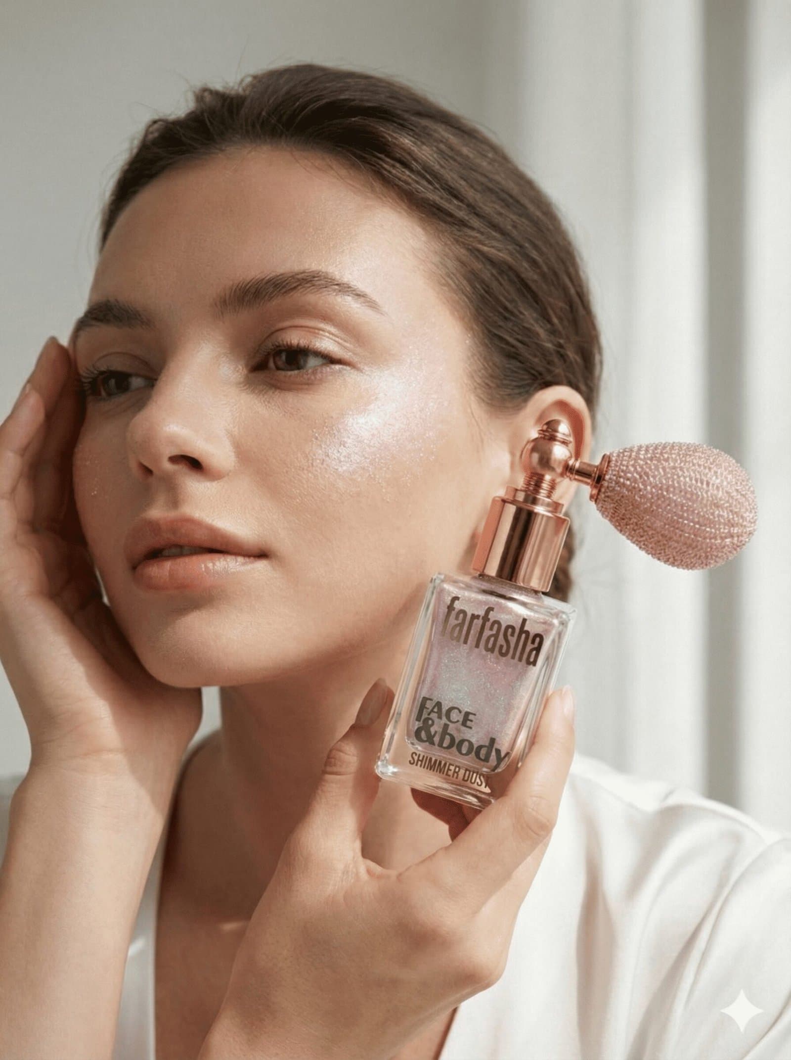 Turkish Face & Body Shimmer Dust Holographic Pink — image 4
