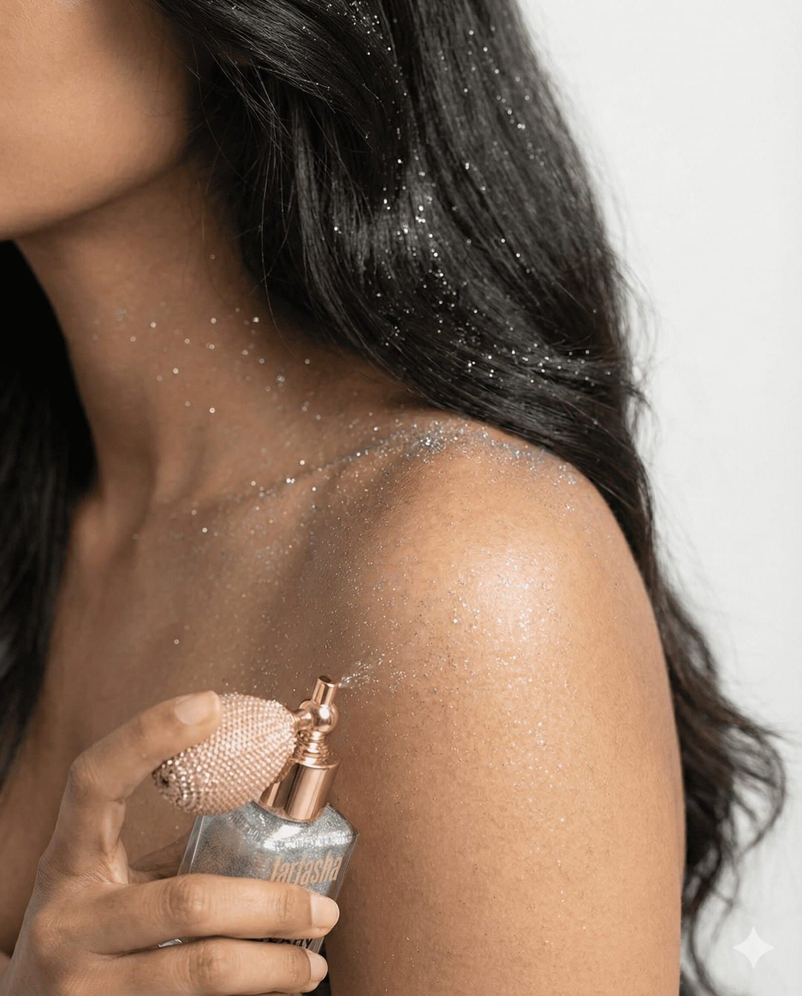 Turkish Face, Hairs & Body Shimmer Dust – Sparkling Silver — image 3