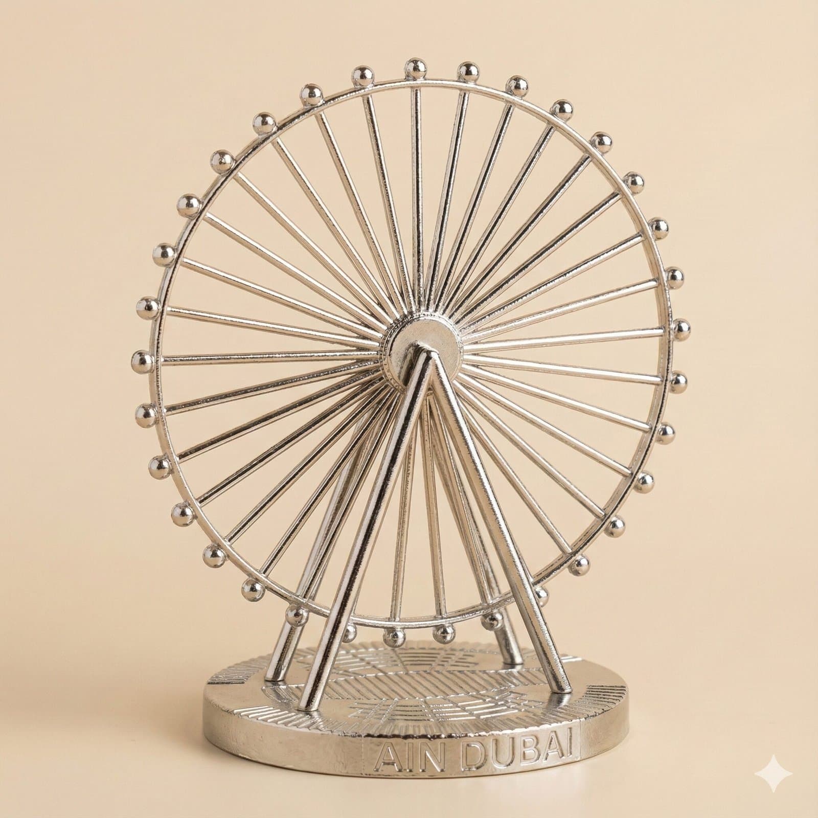 Premium Ain Dubai Silver Metal Replica – Iconic Dubai Ferris Wheel Souvenir — image 2