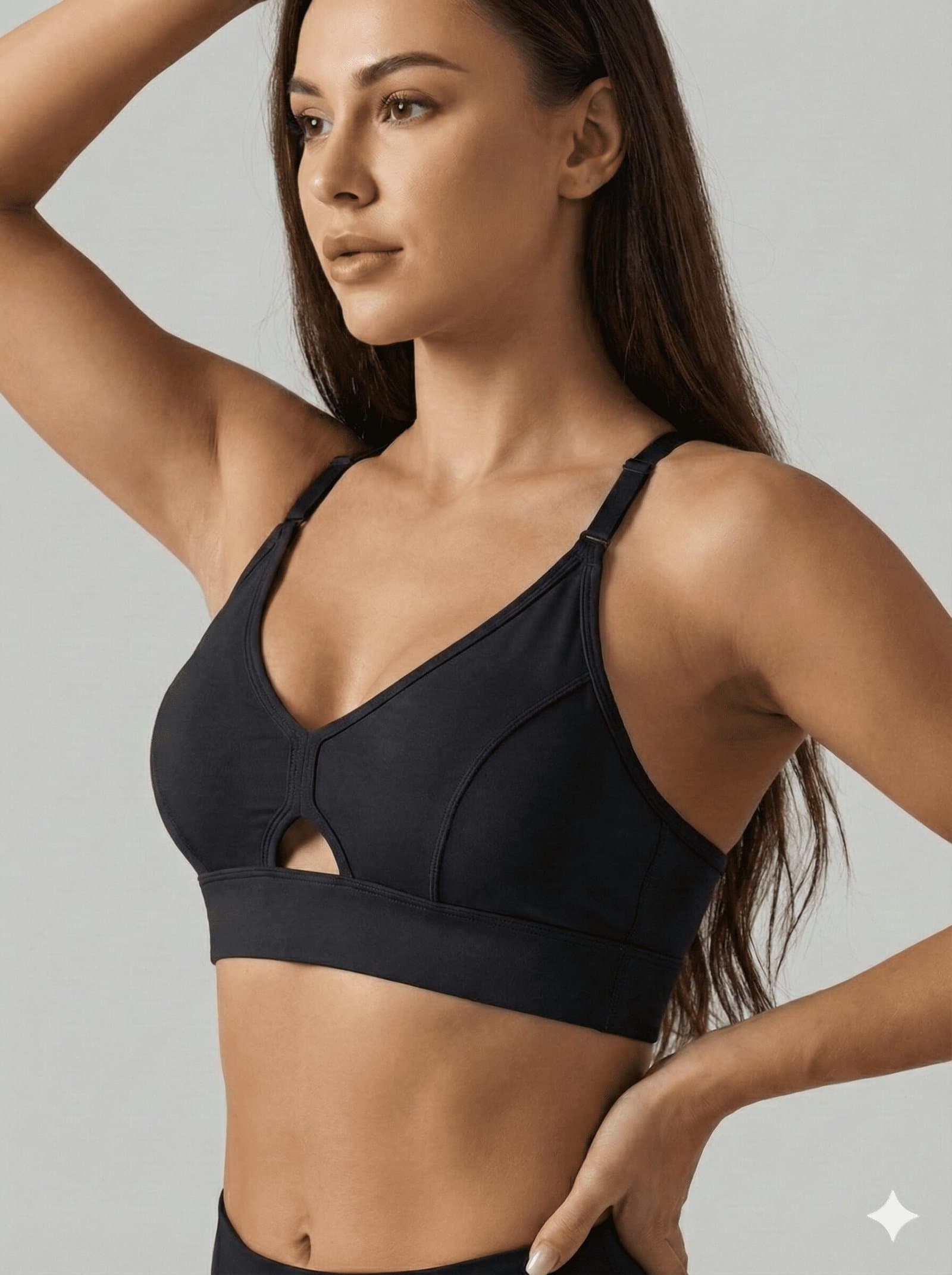Keyhole Adjustable Sports Bra — image 1