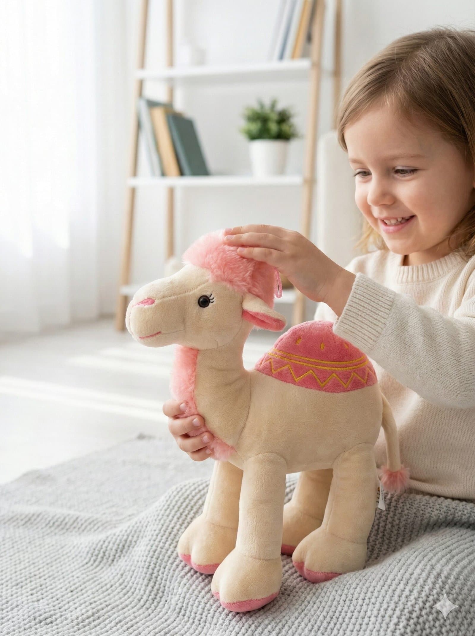 "Tony Camel" Dubai Edition – Premium Pink & Beige Plush Souvenir Toy — image 1