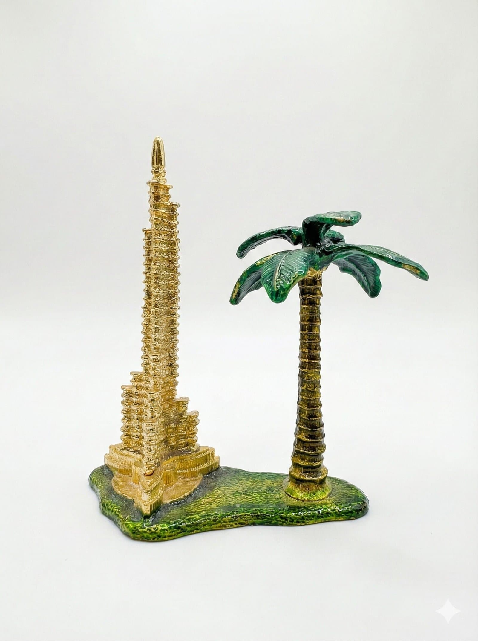Iconic Dubai Keepsake: Burj Khalifa Model with Palm Tree — image 2