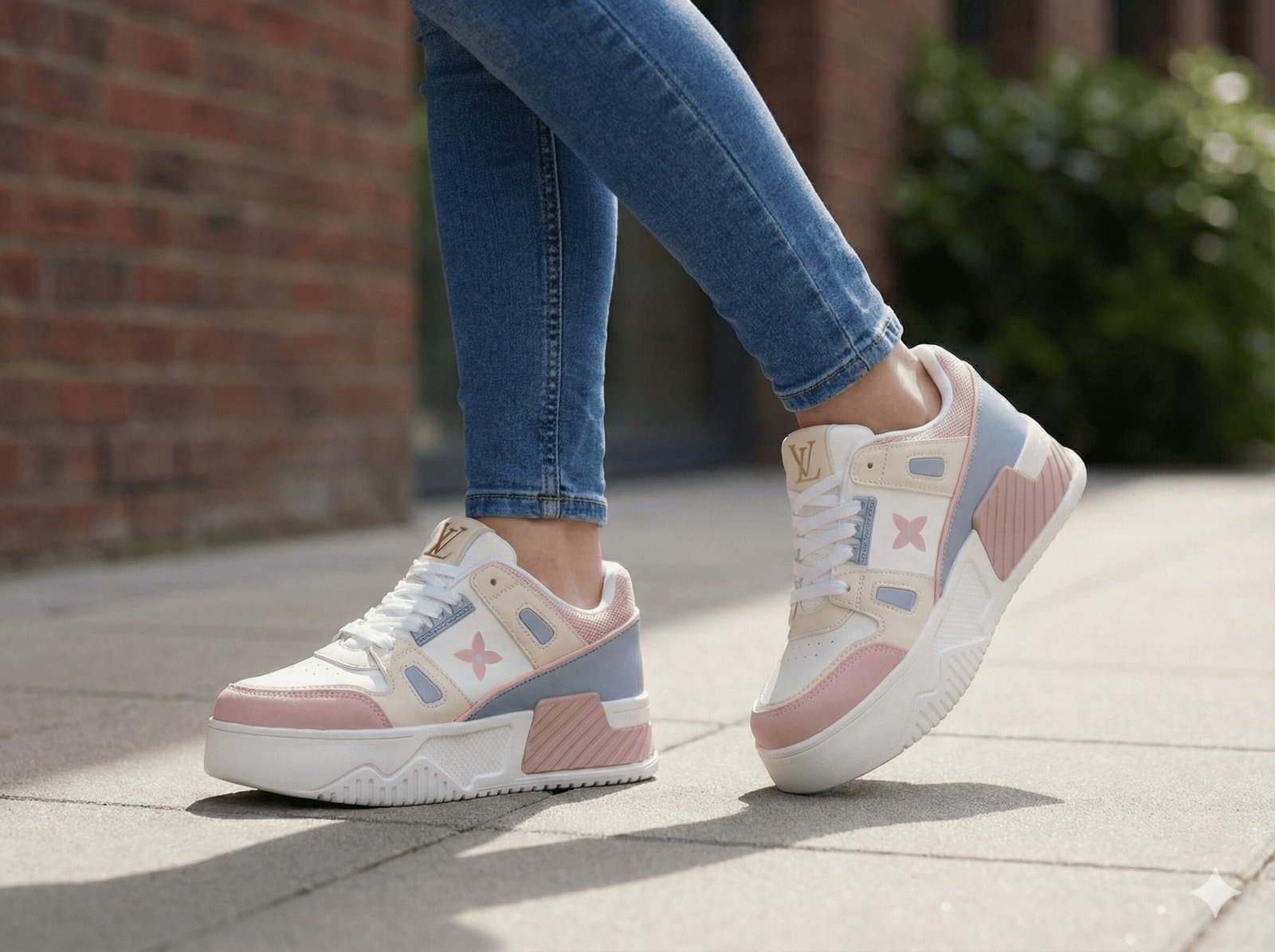 Pastel Block Lux Platform Sneakers — image 2