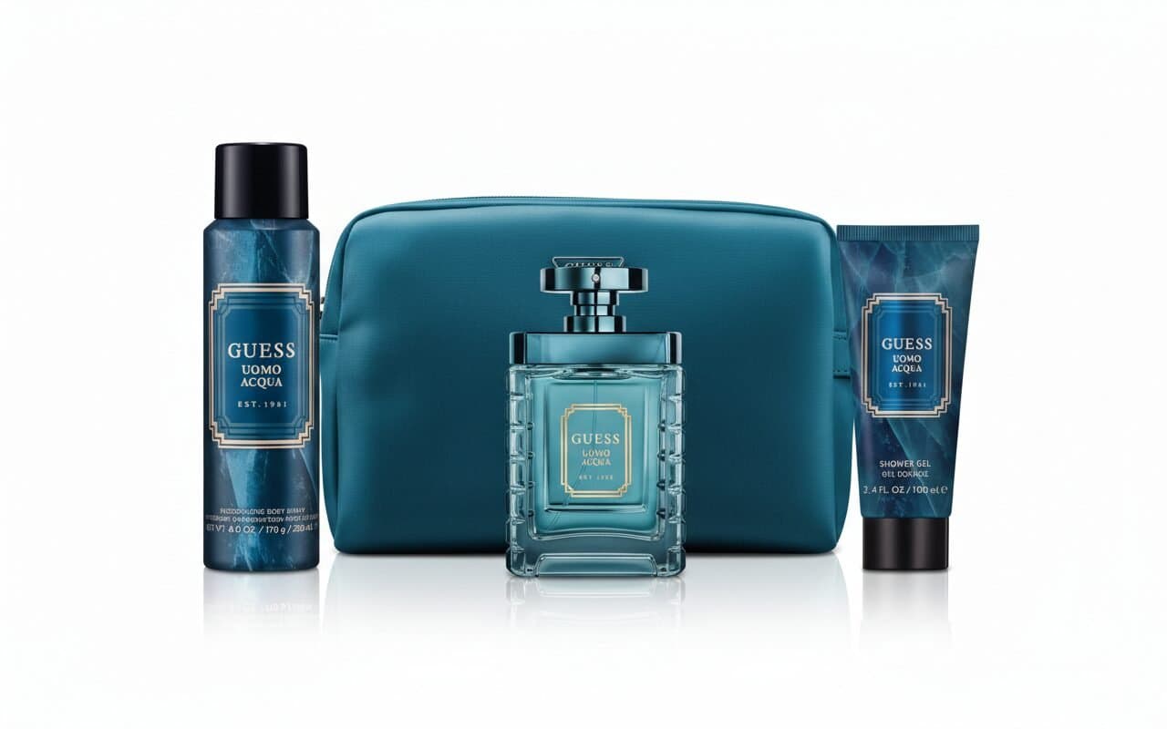 GUESS Uomo Acqua  Men’s Fragrance Gift Set with Premium Bag — image 1