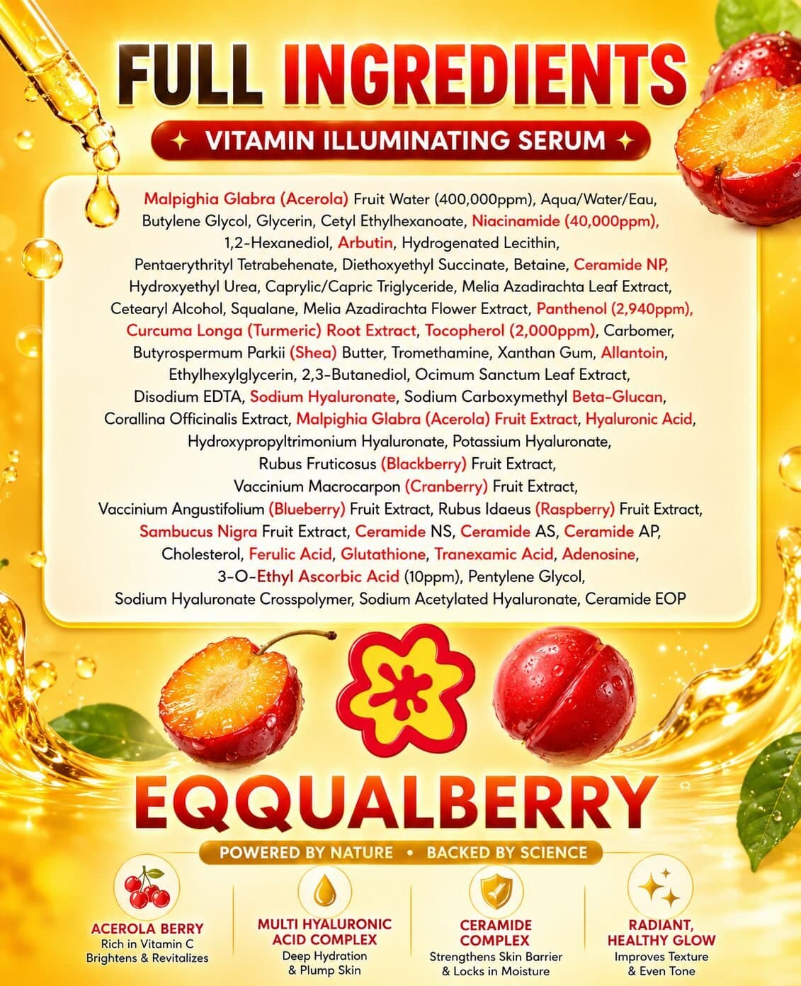 EQQAL BERRY Glow Filter Vitamin Illuminating Serum 30ML — image 6