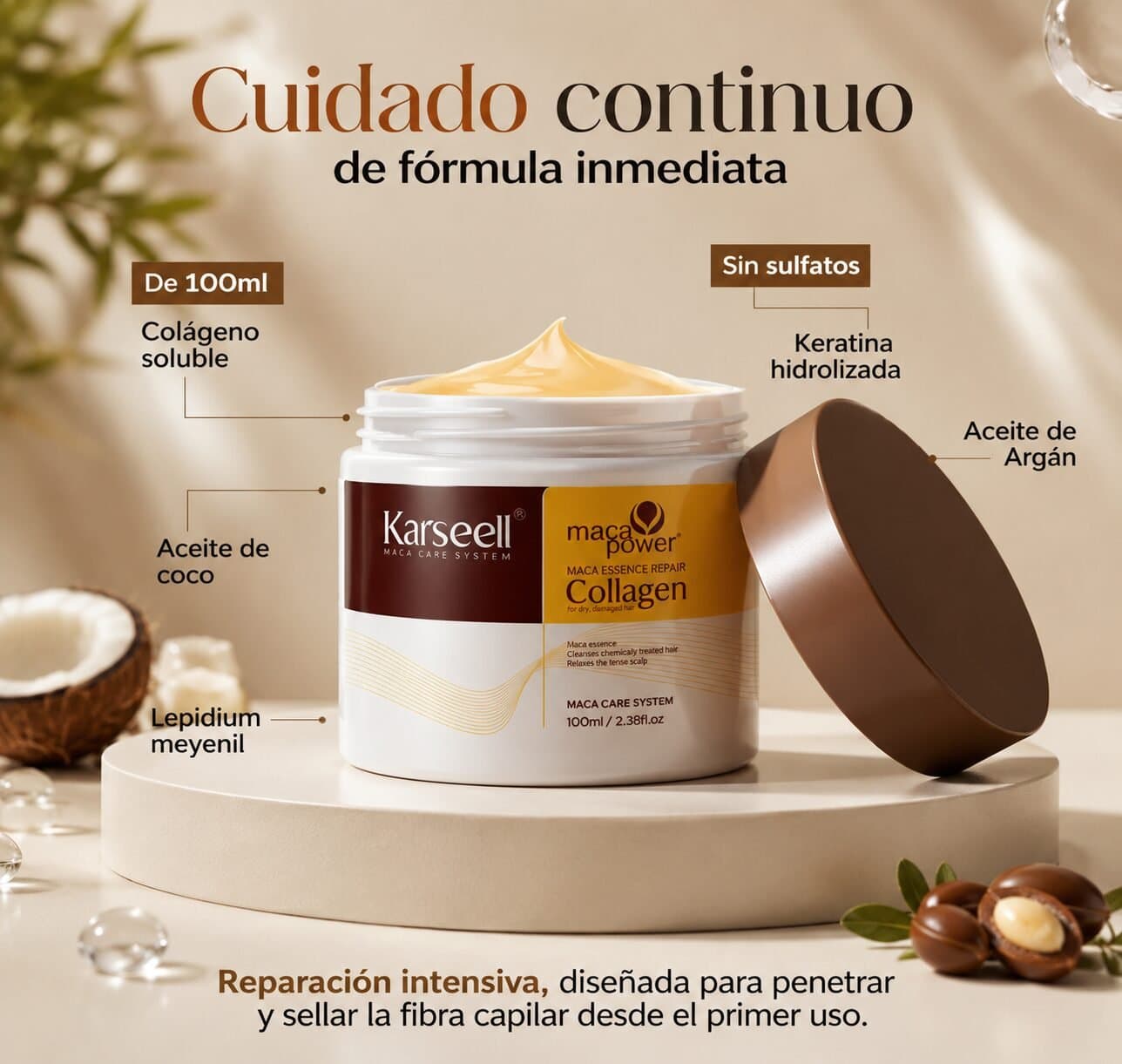 Karseell Maca Power Collagen Hair Treatment Mask – Deep Repair Formula — image 6