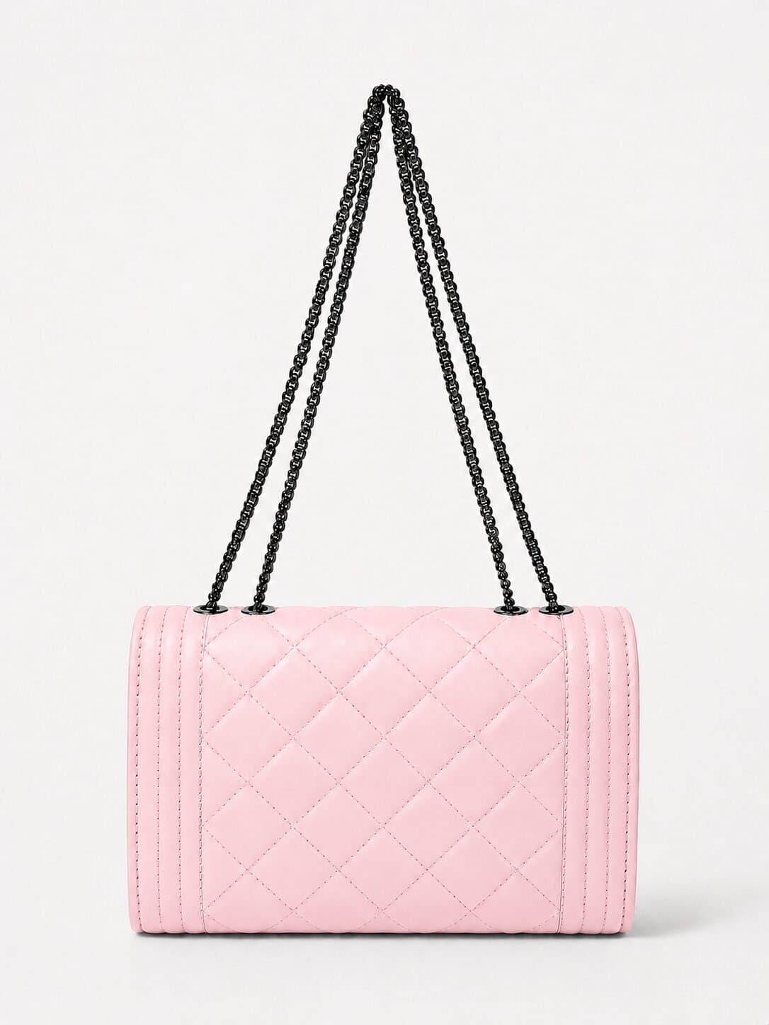 Blush Luxe Quilted Chain Shoulder Bag — image 2