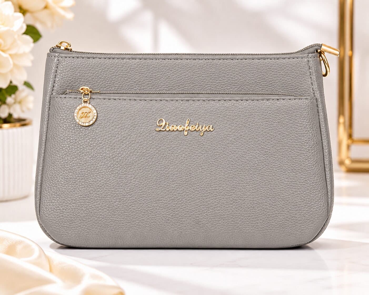 LuxeCharm Everyday Zip Pouch