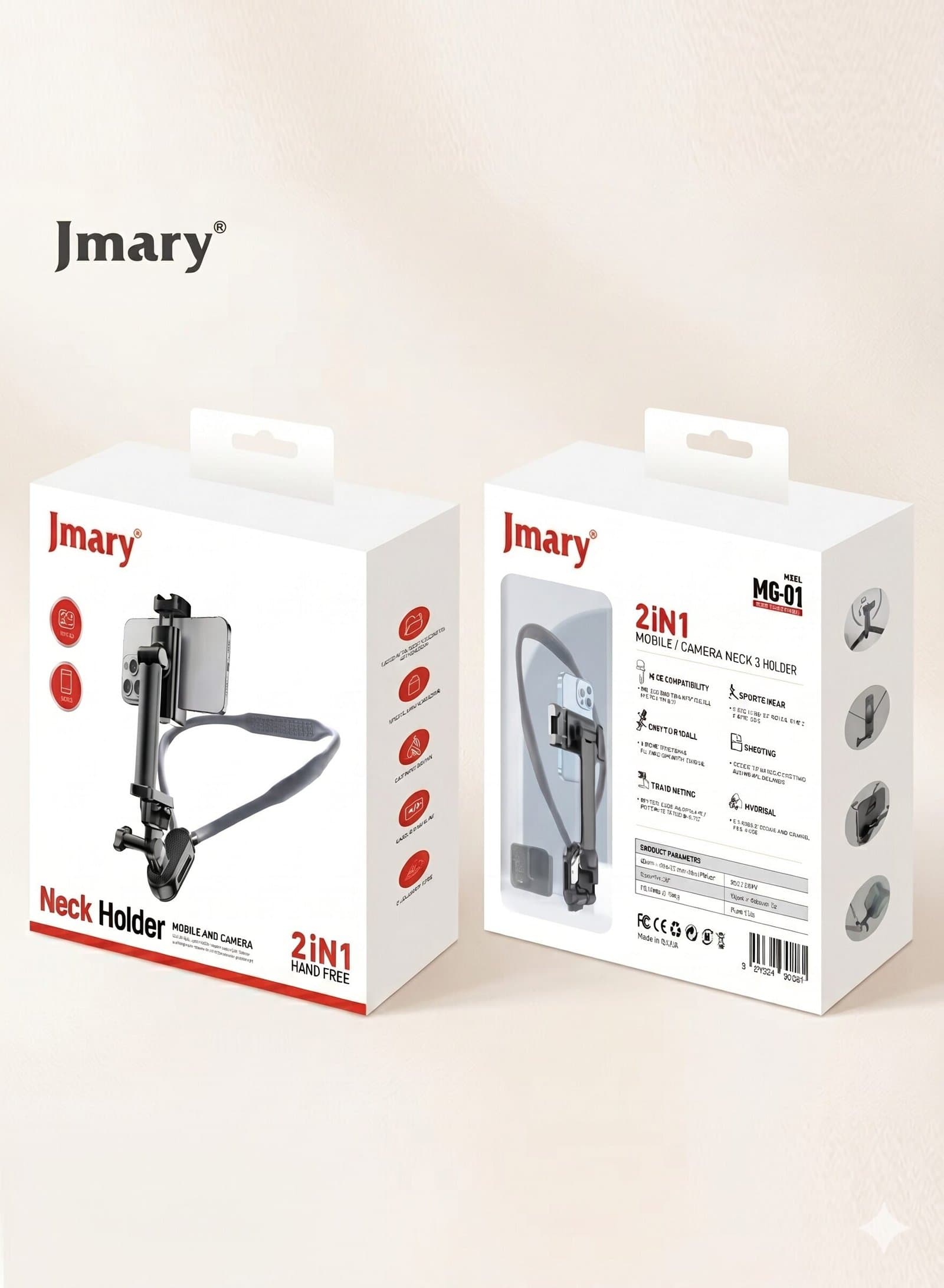Jmary MG-01 2-in-1 Hand-Free Neck Holder — image 4