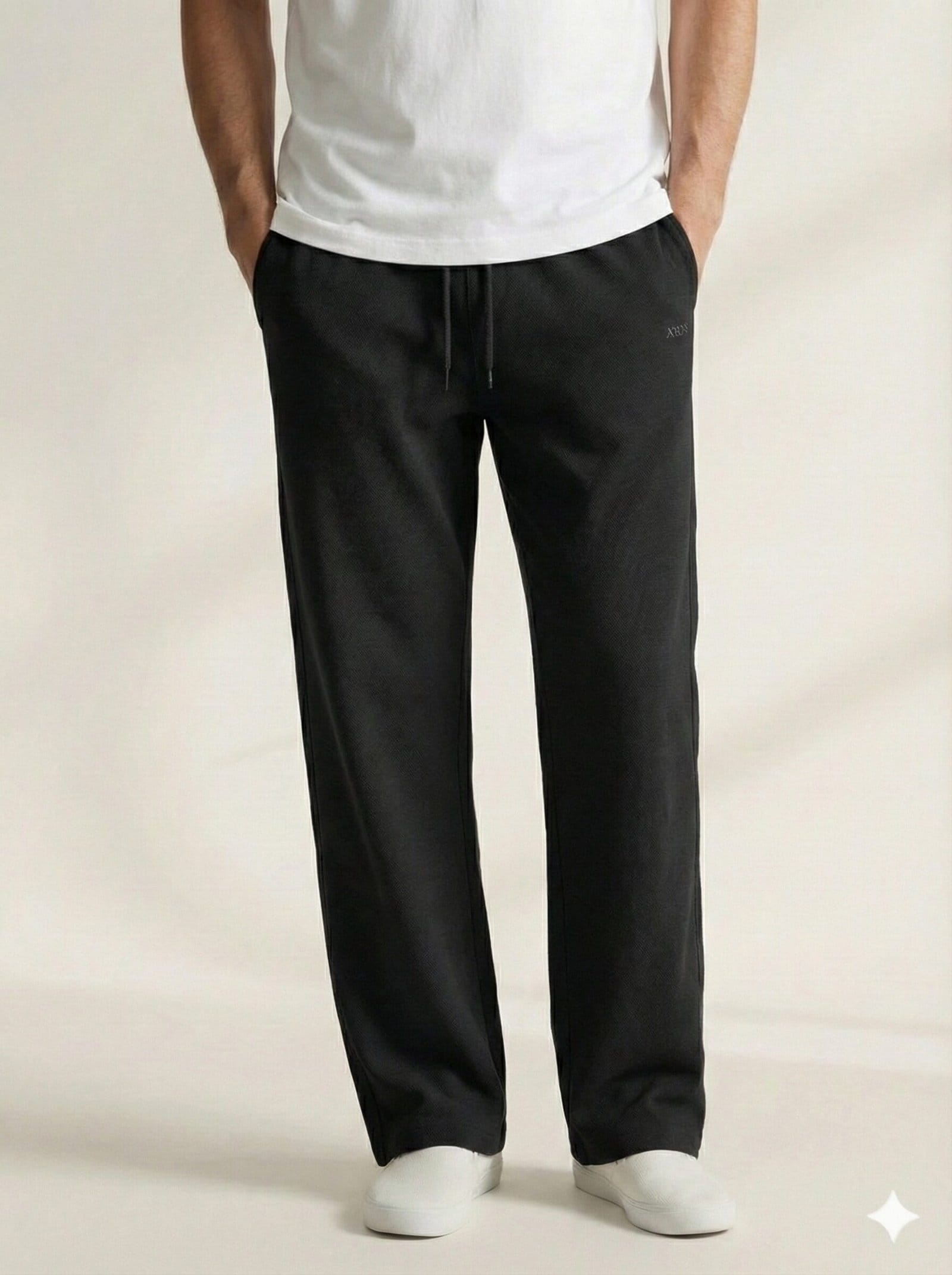 The Black Waffle Pant
