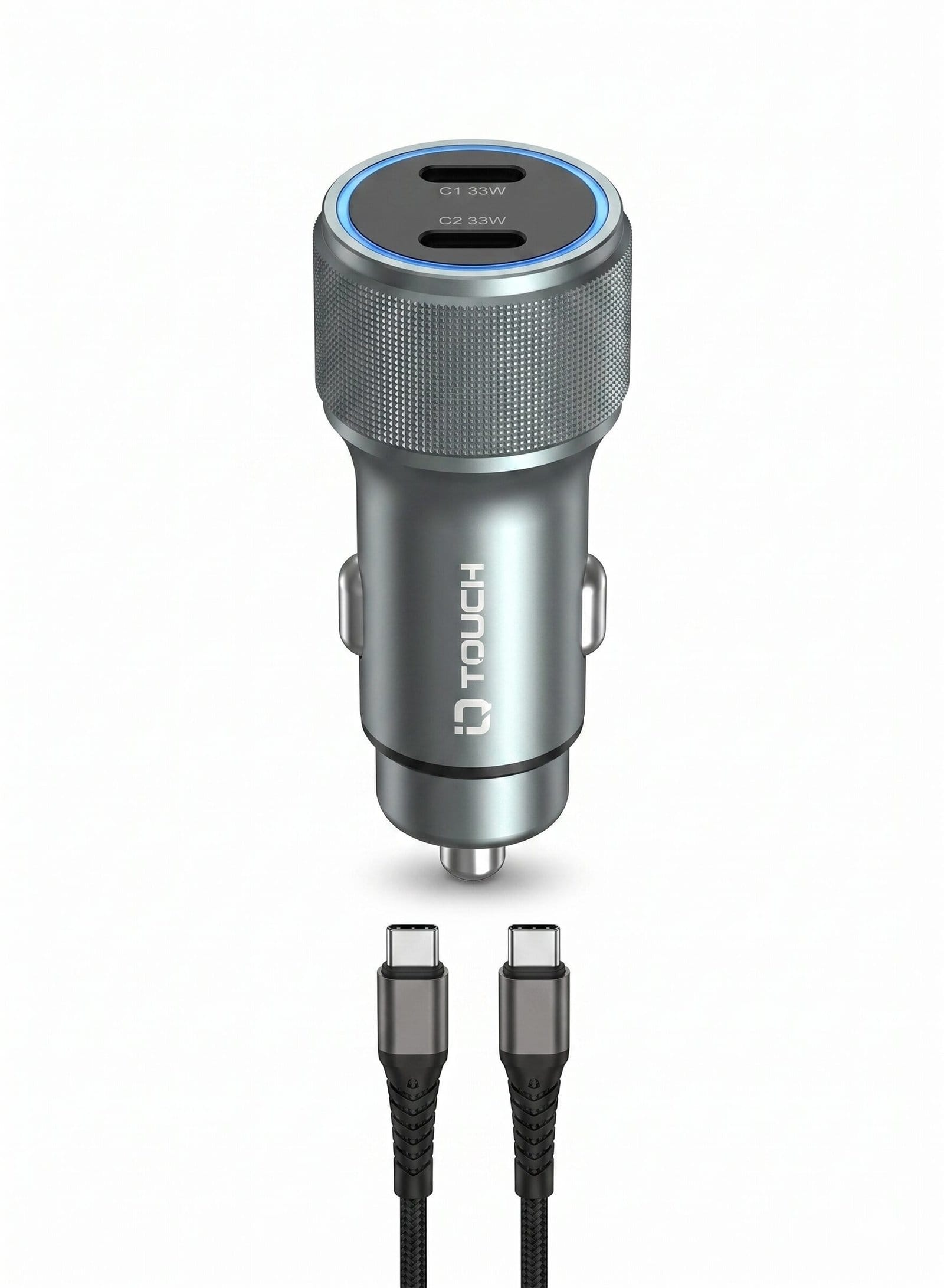 iTOUCH Dual 66W Fast Charge Car Charger Set