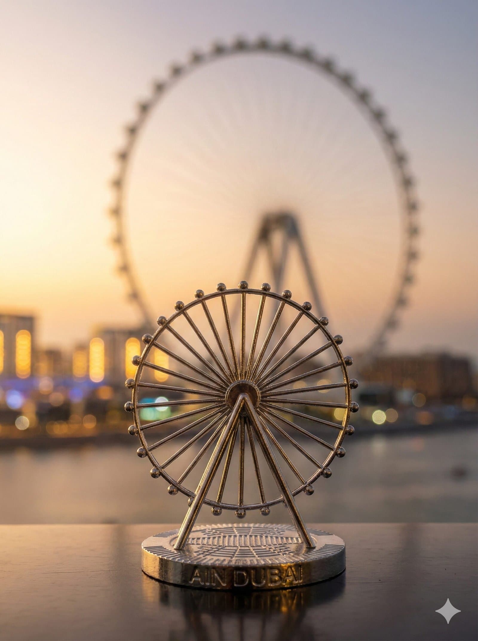 Premium Silver Ain Dubai Replica Model – Iconic Dubai Landmark Souvenir — image 1