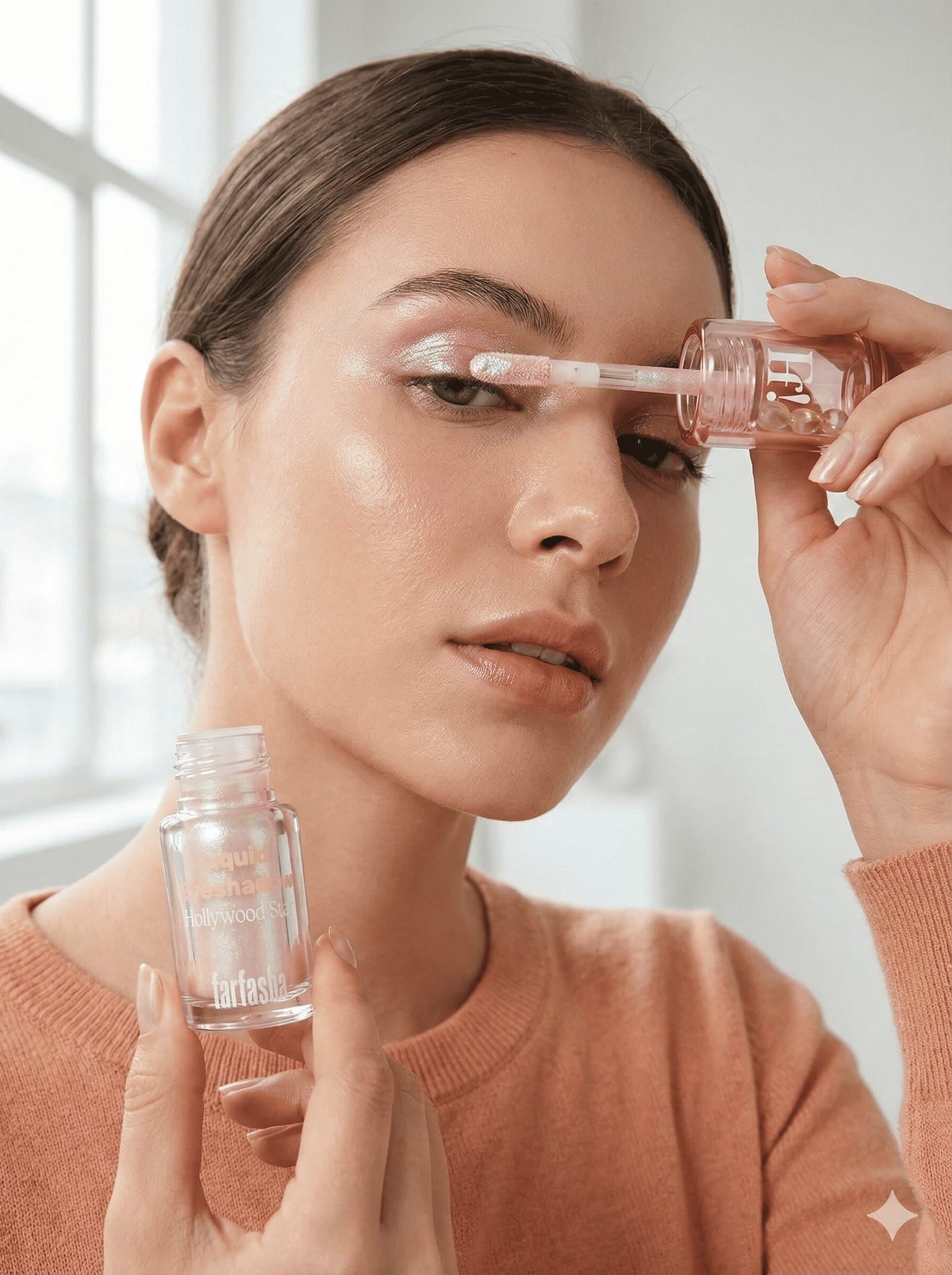 Turkish Liquid Eyeshadow – Hollywood Star Silver — image 2